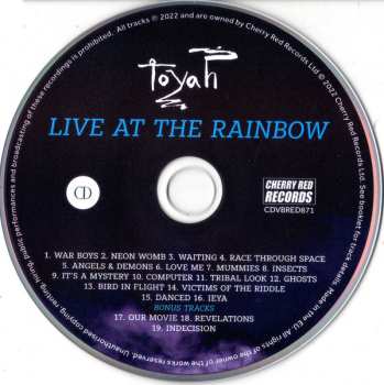 CD/DVD Toyah: Live At The Rainbow 575866