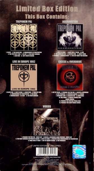 4CD/DVD/Box Set Treponem Pal: Furytales LTD | DIGI 238748