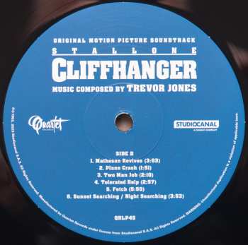 2LP Trevor Jones: Cliffhanger (Original Motion Picture Soundtrack) LTD 571259