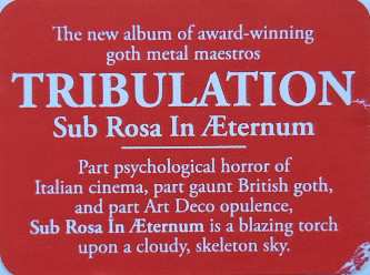 CD Tribulation: Sub Rosa in Æternum 639146