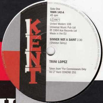 Album Trini Lopez: Sinner Not A Saint/no Puppy Love