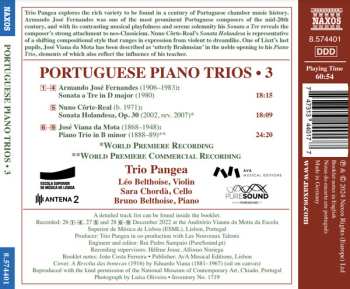 CD Trio Pangea: Côrte-Real, Fernandes, Viana Da Mota, Trio Pangea – Portuguese Piano Trios • 3 567390