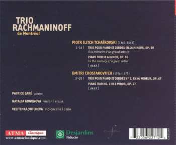 CD Trio Rachmaninoff de Montreal: Tchaïkovski - Chostakovitch 658693