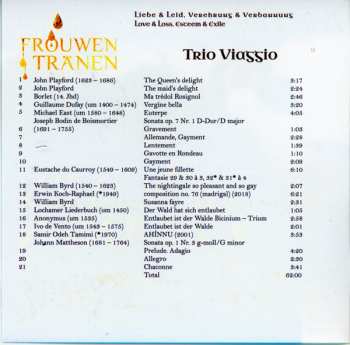 CD Trio Viaggio: Frouwen Tränen: Love And Loss, Esteem And Exile 563849