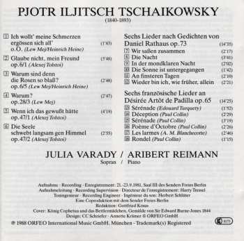 CD Pyotr Ilyich Tchaikovsky: Lieder  520477