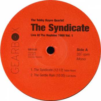 LP Tubby Hayes Quartet: The Syndicate: Live At The Hopbine 1968 Vol.1 LTD 362158