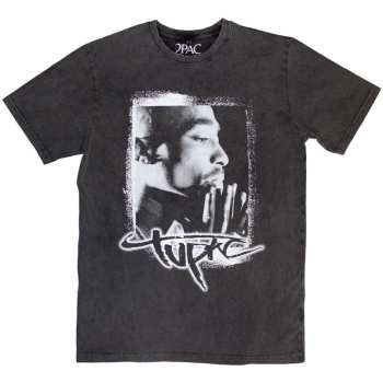 Merch Tupac: Stone Wash Tričko Spray Photo