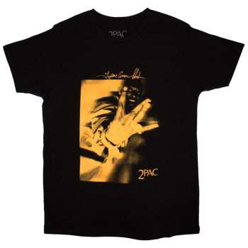 Merch Tupac: Tričko Fingers Orange Tone