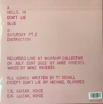 LP Ty Segall: Live At Worship 586545