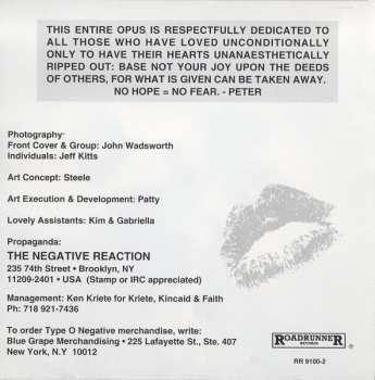 CD Type O Negative: Bloody Kisses 605267