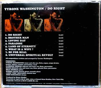 CD Tyrone Washington: Do Right 604267