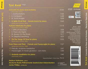 CD Tzvi Avni: Concerto For Piano And Orchestra; Pieces For Piano Solo 559332