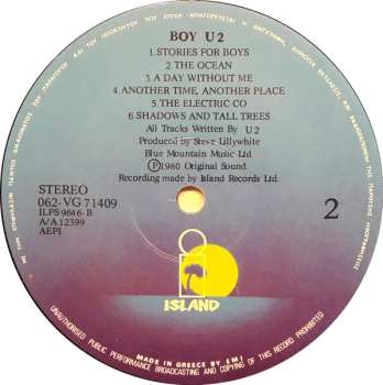 LP U2: Boy 654023