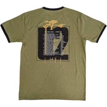 Merch U2: U2 Unisex Ringer T-shirt: Joshua Tree Europe 1987. (back Print) (small) S