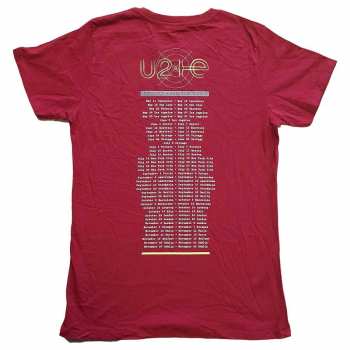 Merch U2: Tričko I+e 2015 Tour Dates S