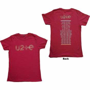 Merch U2: Tričko I+e 2015 Tour Dates S