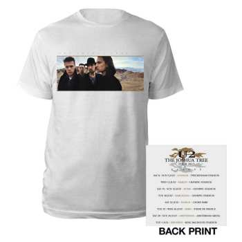 Merch U2: U2 Unisex T-shirt: Joshua Tree Photo (back Print) (ex-tour) (large) L