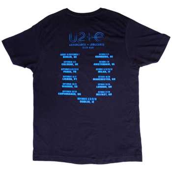 Merch U2: U2 Unisex T-shirt: Logo E+i 2018 Tour Dates (back Print/ex-tour) (small) S