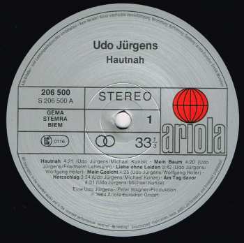 LP Udo Jürgens: Hautnah 589146