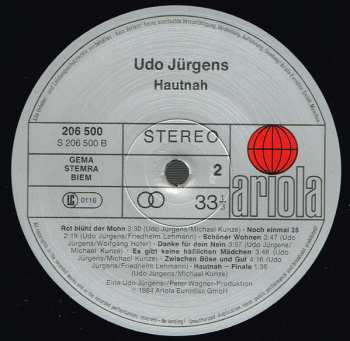 LP Udo Jürgens: Hautnah 589146