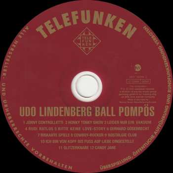 CD Udo Lindenberg Und Das Panikorchester: Ball Pompös DLX 48080