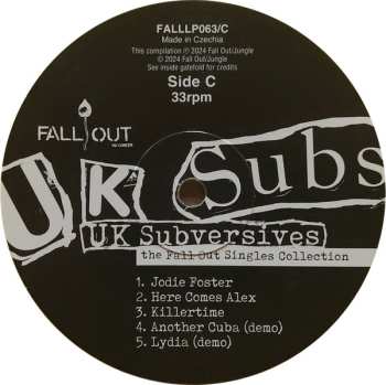 2LP UK Subs: UK Subversives (The Fall Out Singles Collection) CLR 594099