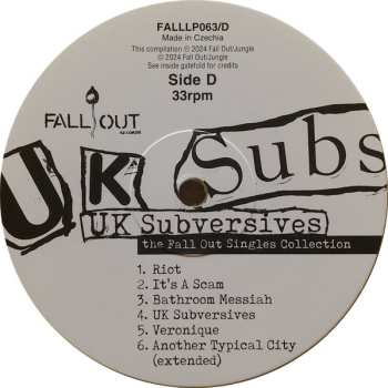 2LP UK Subs: UK Subversives (The Fall Out Singles Collection) CLR 594099