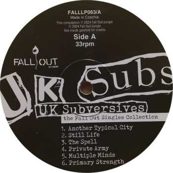 2LP UK Subs: UK Subversives (The Fall Out Singles Collection) CLR 594099