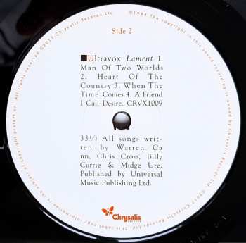 2LP Ultravox: Lament LTD 360950