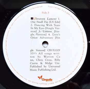 2LP Ultravox: Lament LTD 360950