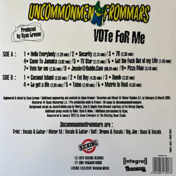 LP Uncommonmenfrommars: Vote For Me CLR 557173