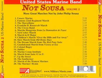 CD U.S. Marine Band: Not Sousa Volume 2 (More Great Marches Not By John Philip Sousa) 554025