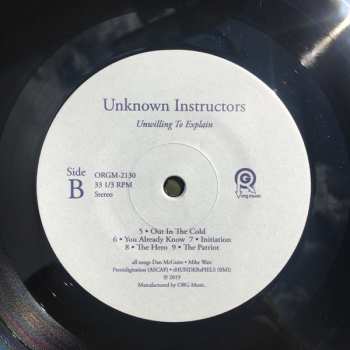 LP Unknown Instructors: Unwilling To Explain LTD | CLR 596479