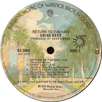 LP Uriah Heep: Return To Fantasy 654056