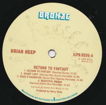 LP Uriah Heep: Return To Fantasy 661731