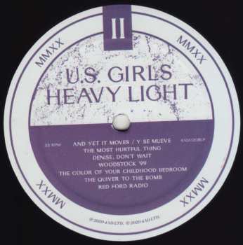 LP U.S. Girls: Heavy Light 563944