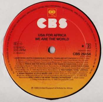 LP USA For Africa: We Are The World 642355