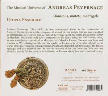 CD Utopia Ensemble: The Musical Universe Of Andreas Pevernage, Chansons, Motets, Madrigals 502870