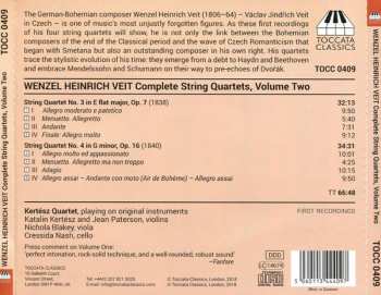 CD Václav Jindřich Veit: Complete String Quartets, Volume Two 310792