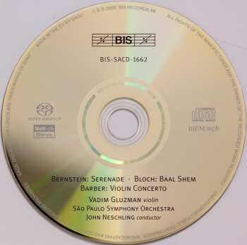 SACD Vadim Gluzman: Serenade / Baal Shem / Concerto  547676