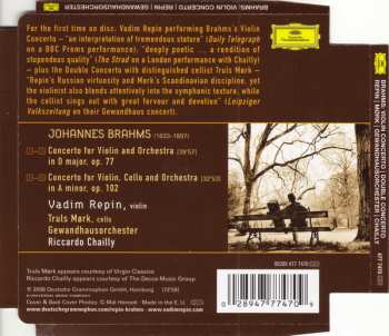 CD Johannes Brahms: Violin Concerto - Double Concerto 45434