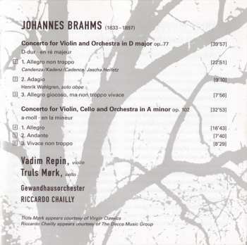 CD Johannes Brahms: Violin Concerto - Double Concerto 45434