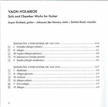 CD Vagn Holmboe: Solo And Chamber Works For Guitar 469183