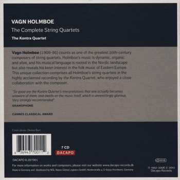 7CD/Box Set Vagn Holmboe: The Complete String Quartets 247583