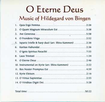 CD Vajra Voices: O Eterne Deus: Music Of Hildegard Of Bingen 437793