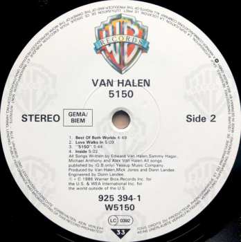 LP Van Halen: 5150 645950