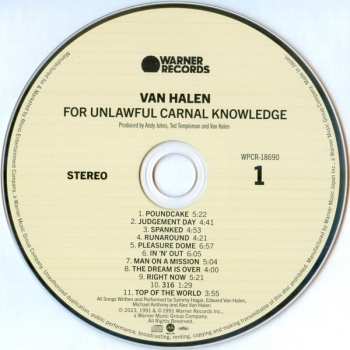 CD Van Halen: For Unlawful Carnal Knowledge LTD 673745