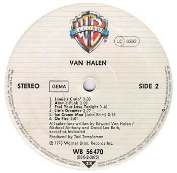 LP Van Halen: Van Halen 603364