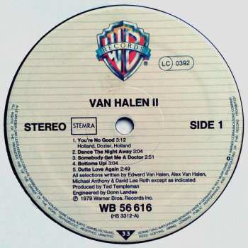 LP Van Halen: Van Halen II 603224