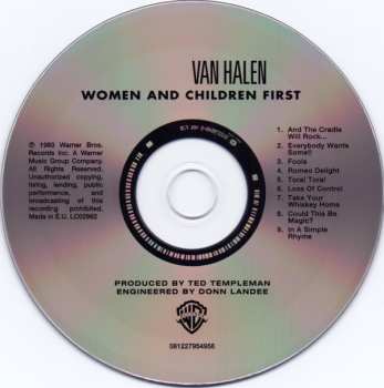 CD Van Halen: Women And Children First 595061